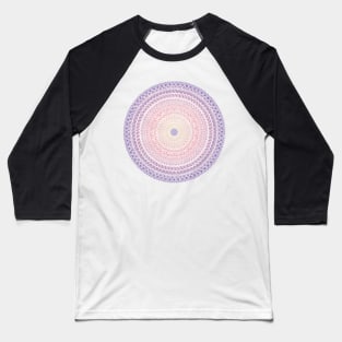 Pink and purple gradient mandala Baseball T-Shirt